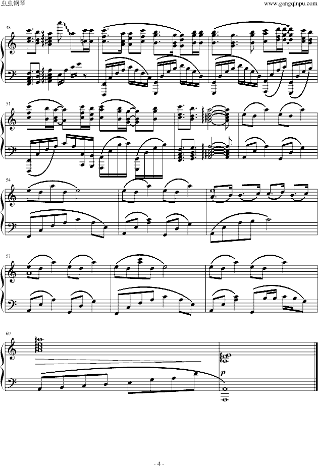 刺鸟钢琴曲谱（图4）