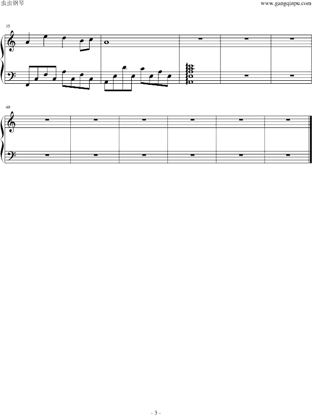白映钢琴曲谱（图4）