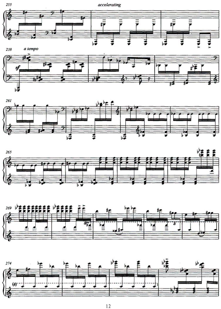 奏鸣曲（薛瑾作曲版）钢琴曲谱（图12）