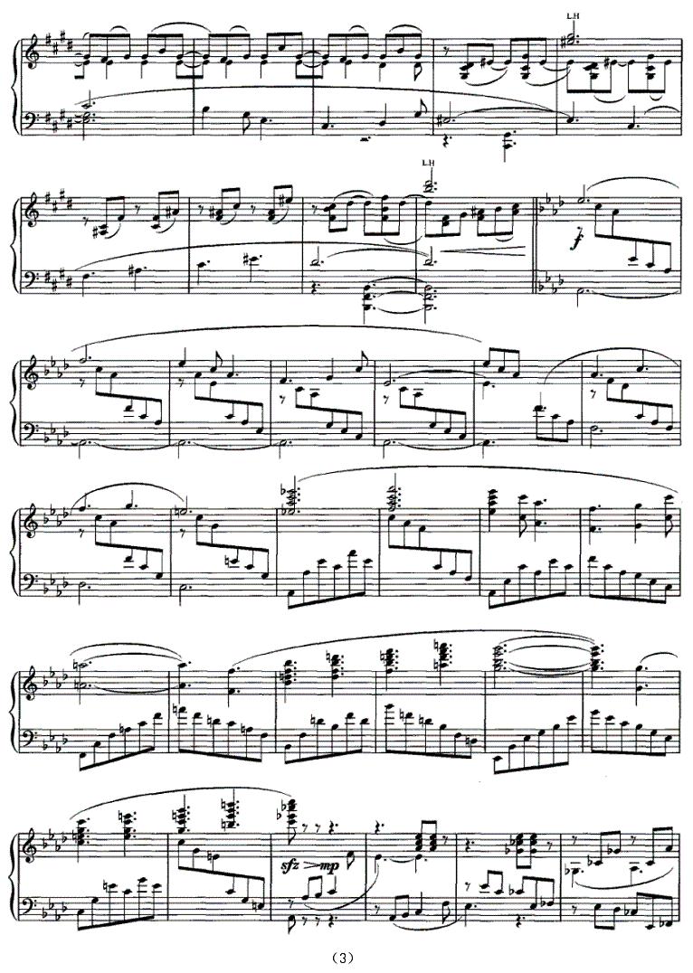 回旋曲（徐旸作曲版）钢琴曲谱（图3）