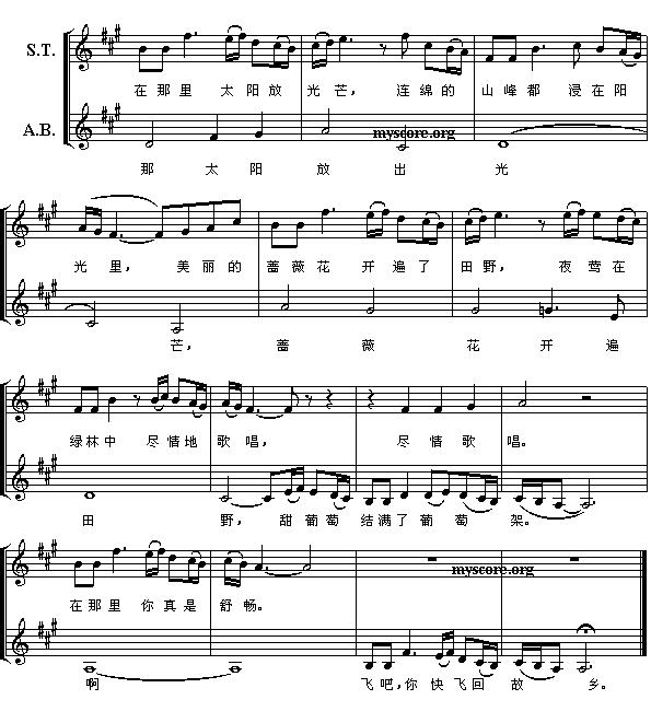 波罗维茨舞曲（五线谱 [俄]）钢琴曲谱（图2）