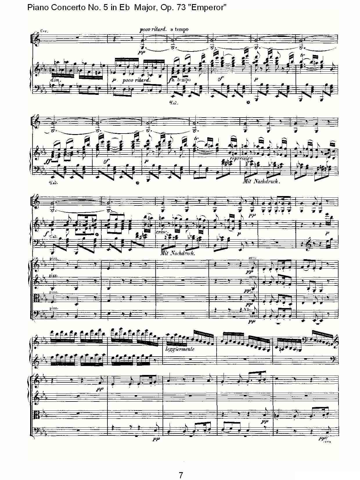 Eb大调钢琴第五协奏曲 Op.73“皇帝”第三乐章钢琴曲谱（图7）