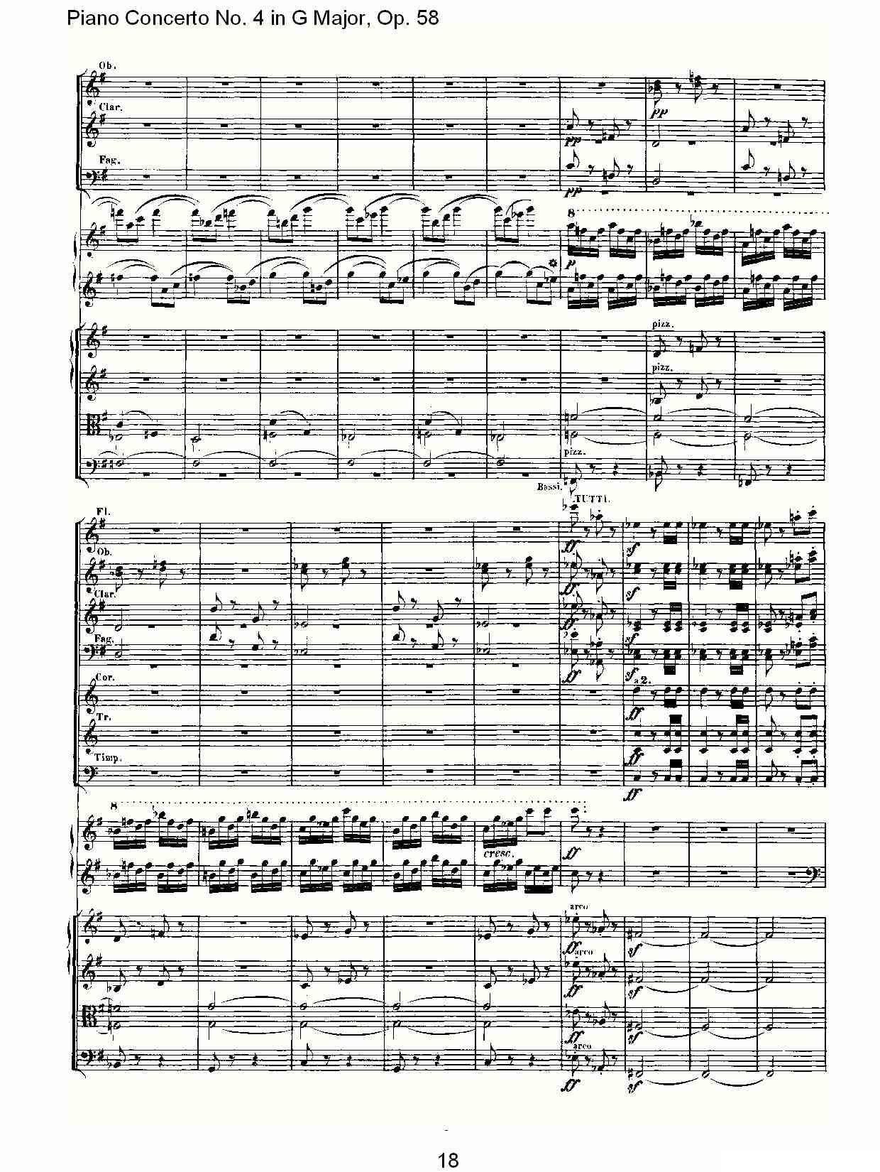 Ｇ大调钢琴第四协奏曲 Op.58 第三乐章钢琴曲谱（图18）