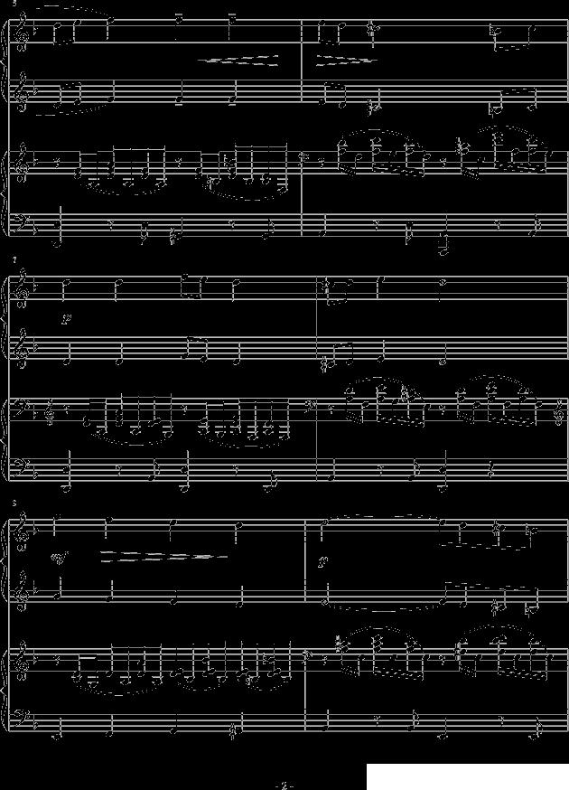 拉赫玛尼诺夫第三钢琴协奏曲钢琴曲谱（图2）