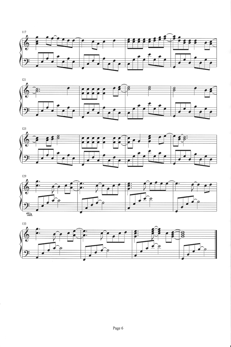wedding dress钢琴曲谱（图6）