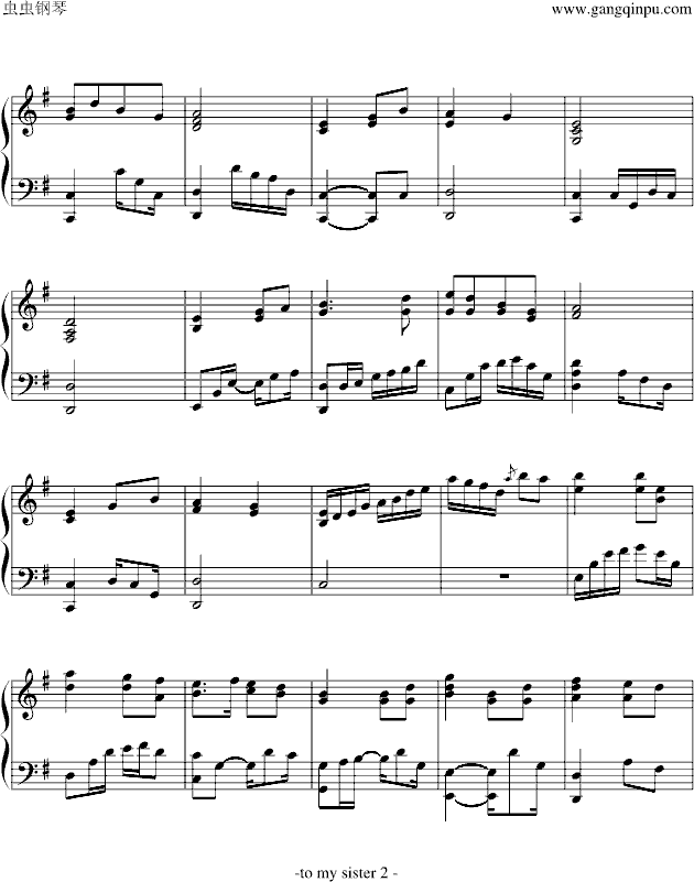 千年缘钢琴曲谱（图2）
