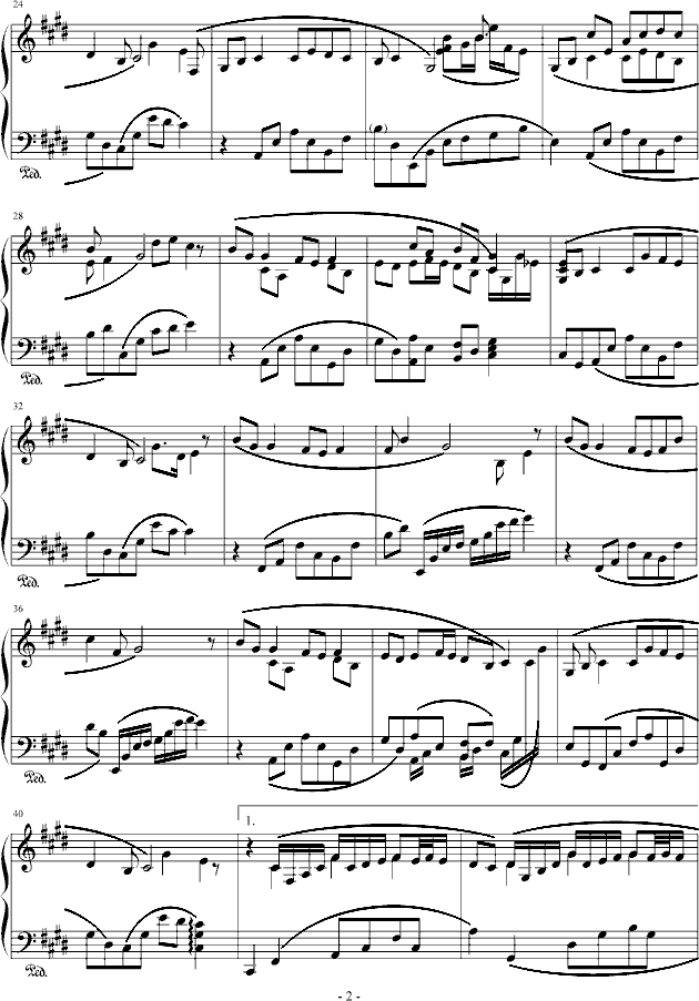 画心钢琴曲谱（图2）
