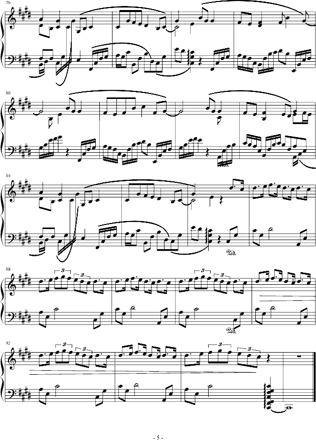 画心钢琴曲谱（图5）