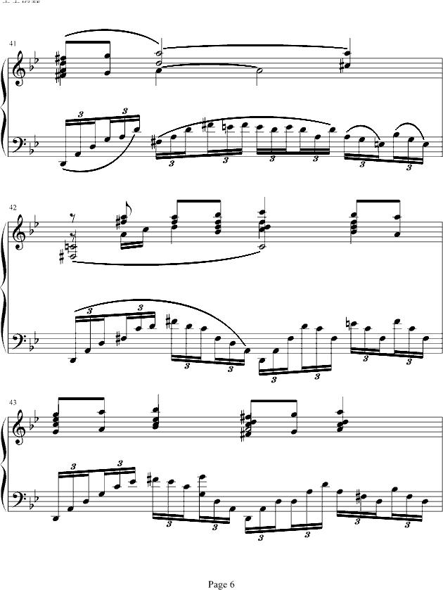 G小调前奏曲.钢琴曲谱（图6）