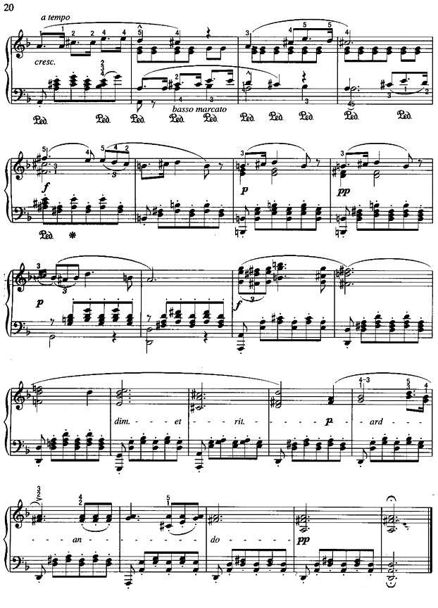 小夜曲（舒伯特作曲版）钢琴曲谱（图8）