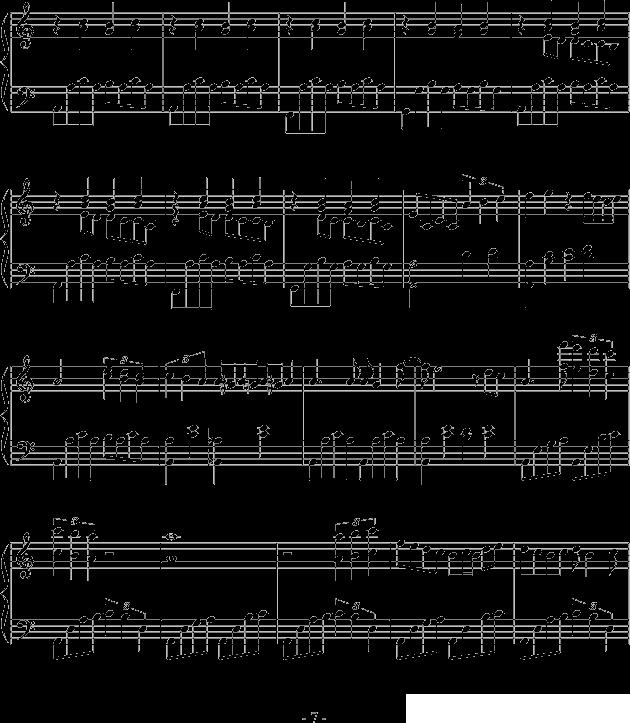 亡灵钢琴钢琴曲谱（图7）