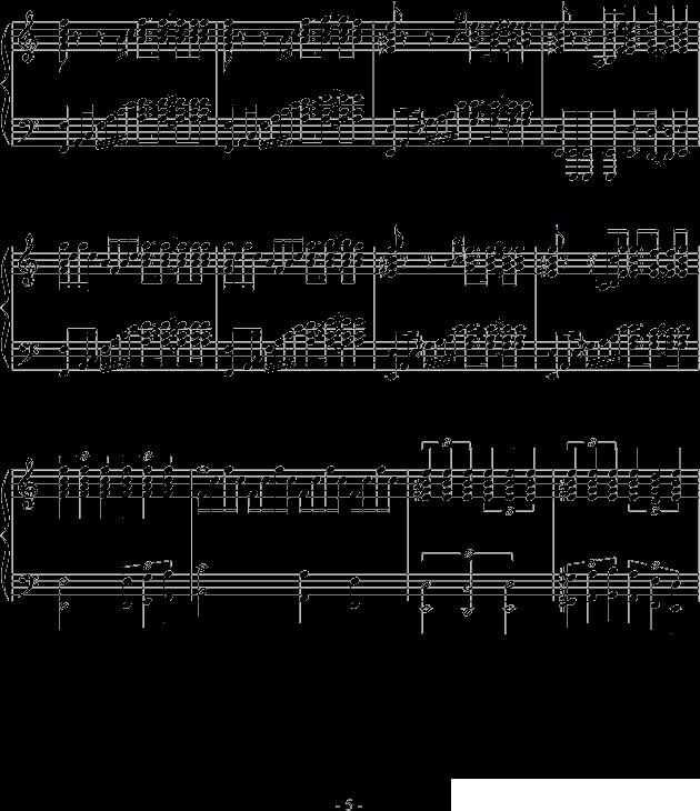 亡灵钢琴钢琴曲谱（图5）