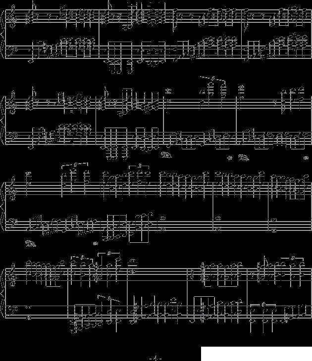 亡灵钢琴钢琴曲谱（图4）