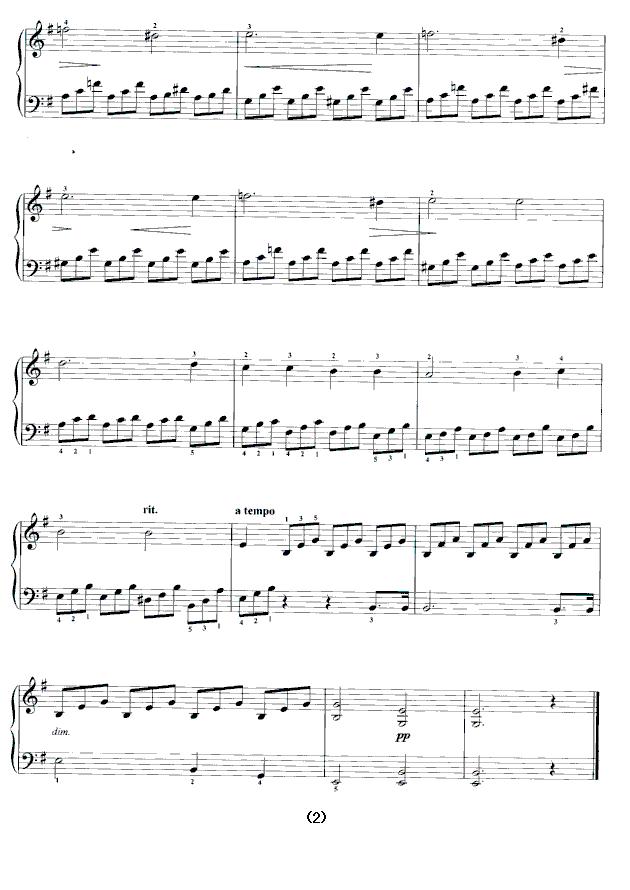“月光”奏鸣曲Op.27 No.2（第一乐章：持续的慢板）钢琴曲谱（图2）
