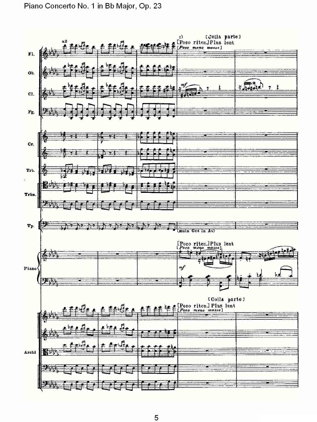 Bb大调第一钢琴协奏曲,Op.23第三乐章（一）钢琴曲谱（图5）