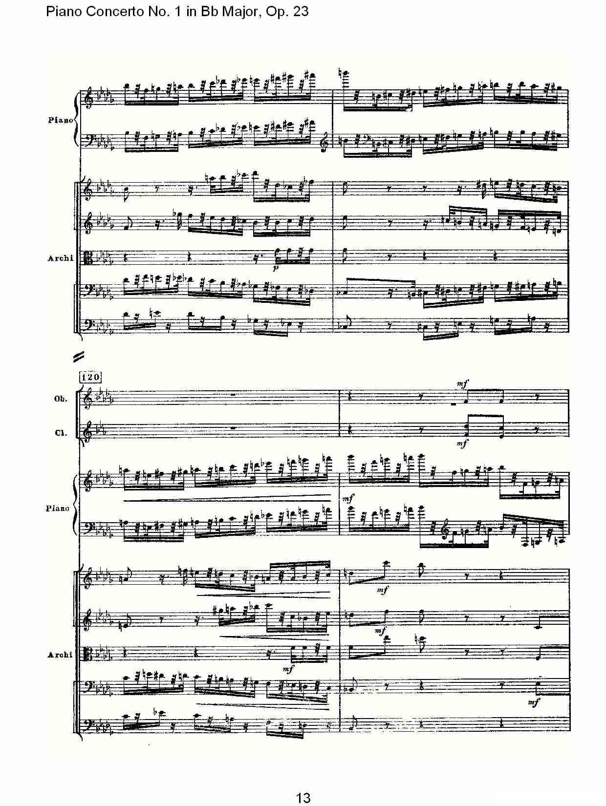 Bb大调第一钢琴协奏曲,Op.23第三乐章（一）钢琴曲谱（图13）