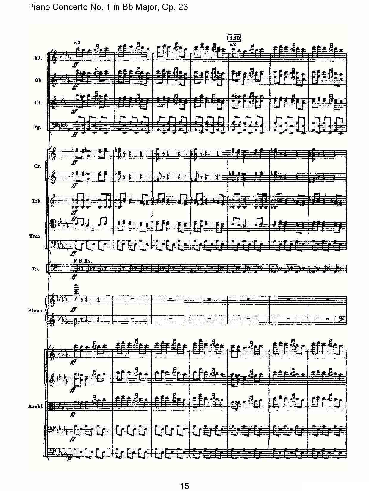 Bb大调第一钢琴协奏曲,Op.23第三乐章（一）钢琴曲谱（图15）