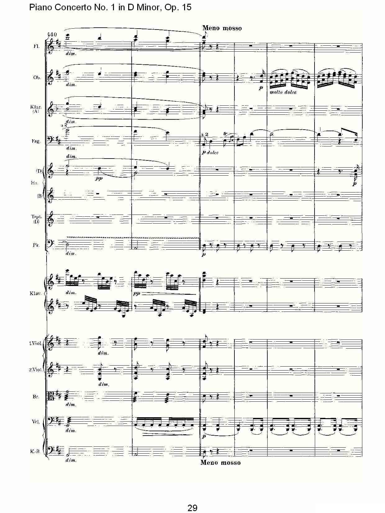 D小调钢琴第一协奏曲, Op.15第三乐章（一）钢琴曲谱（图29）