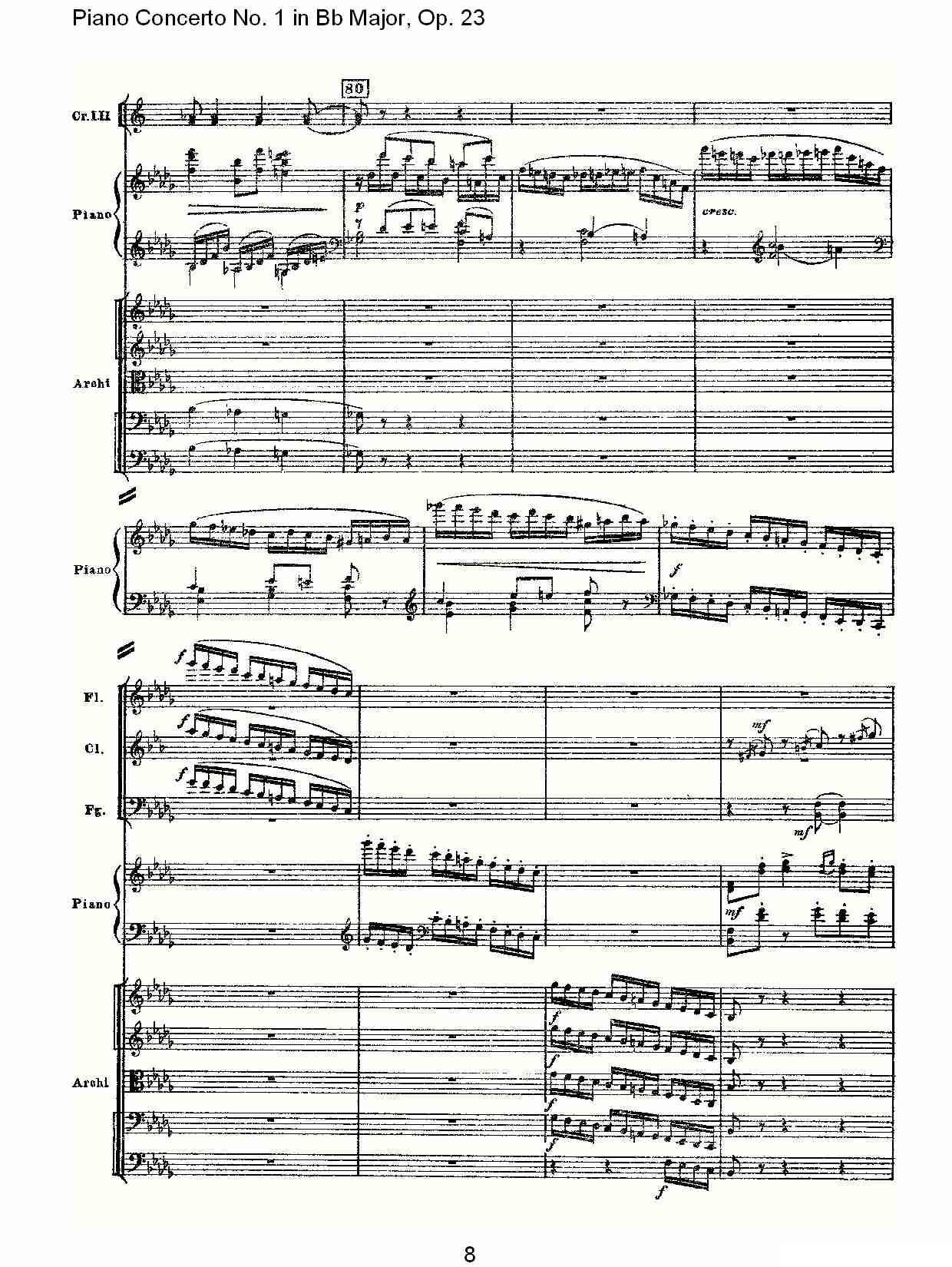 Bb大调第一钢琴协奏曲,Op.23第三乐章（一）钢琴曲谱（图8）