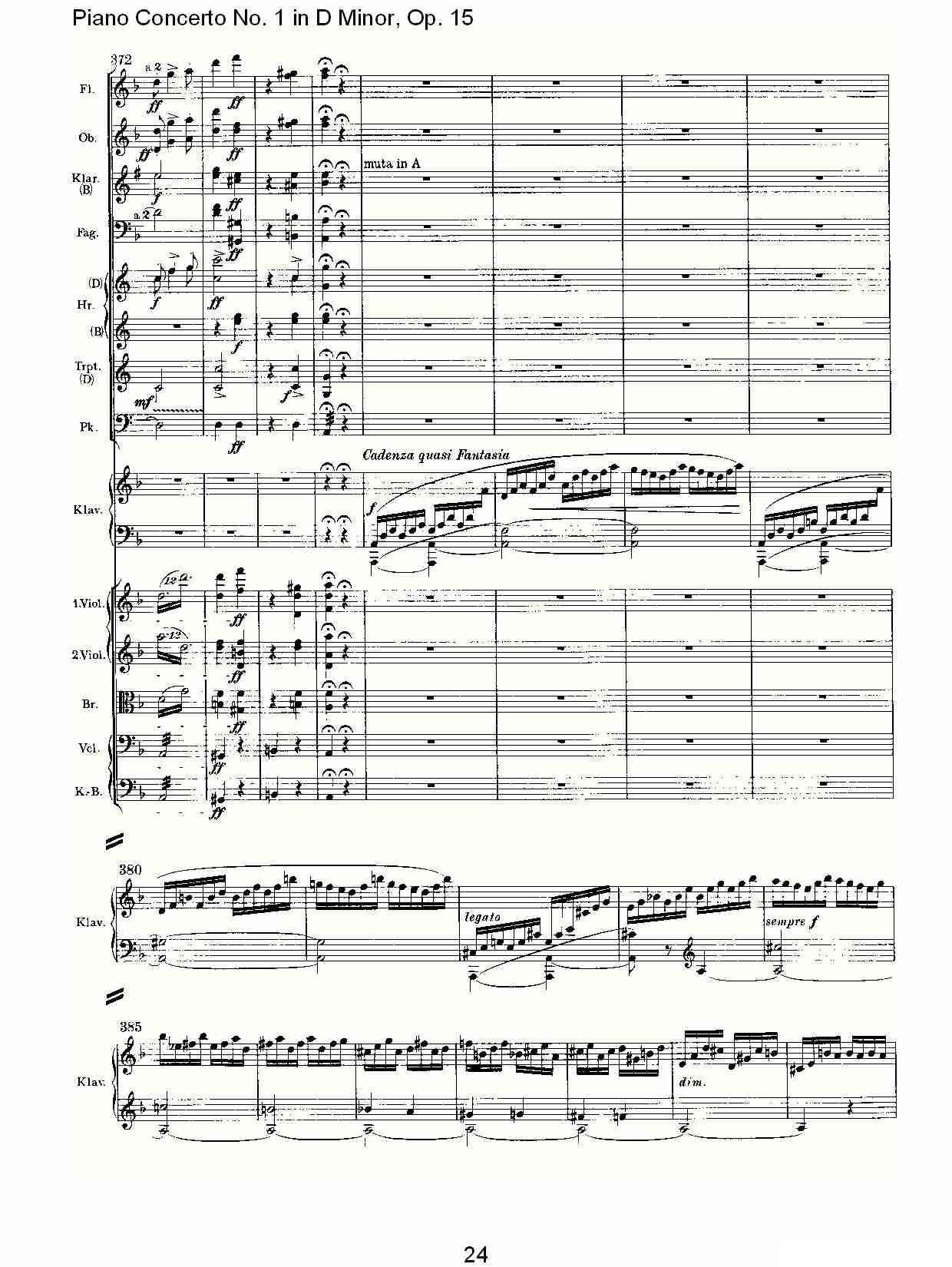 D小调钢琴第一协奏曲, Op.15第三乐章（一）钢琴曲谱（图24）