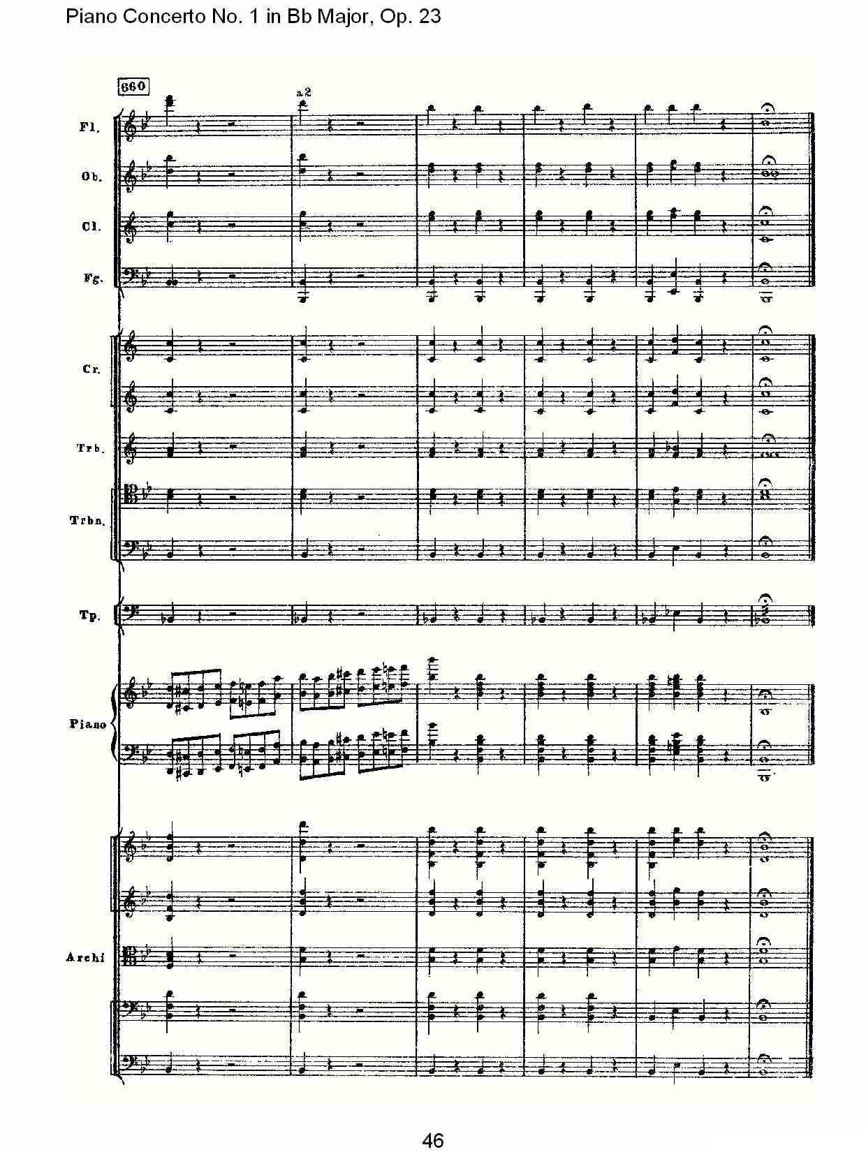 Bb大调第一钢琴协奏曲,Op.23第一乐章第二部（二）钢琴曲谱（图16）