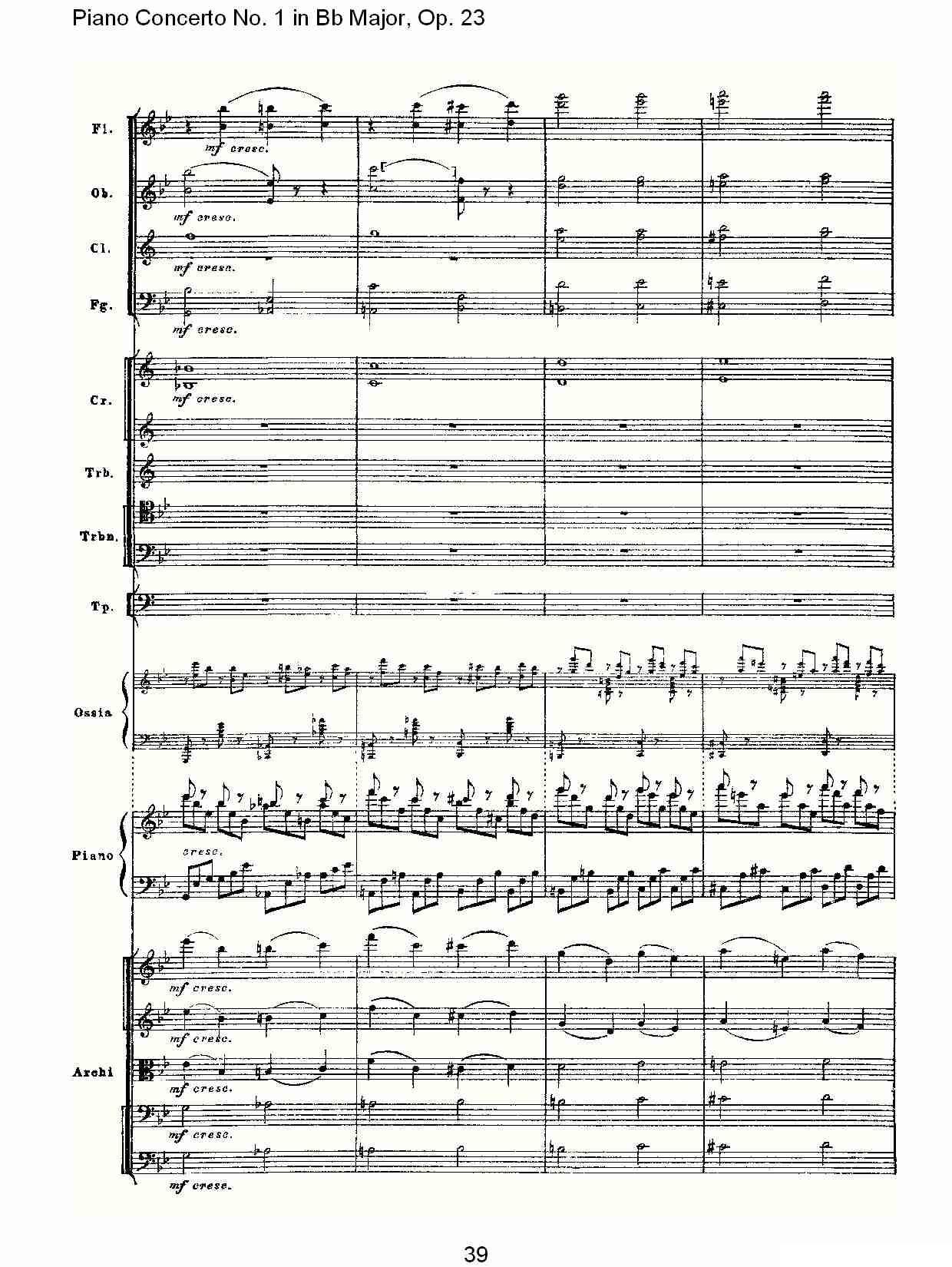 Bb大调第一钢琴协奏曲,Op.23第一乐章第二部（二）钢琴曲谱（图9）
