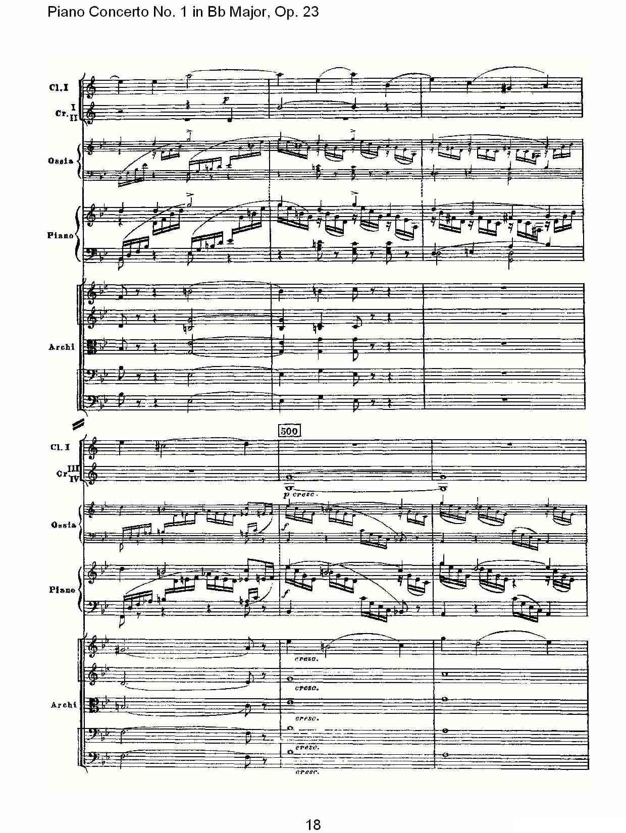 Bb大调第一钢琴协奏曲,Op.23第一乐章第二部（一）钢琴曲谱（图18）