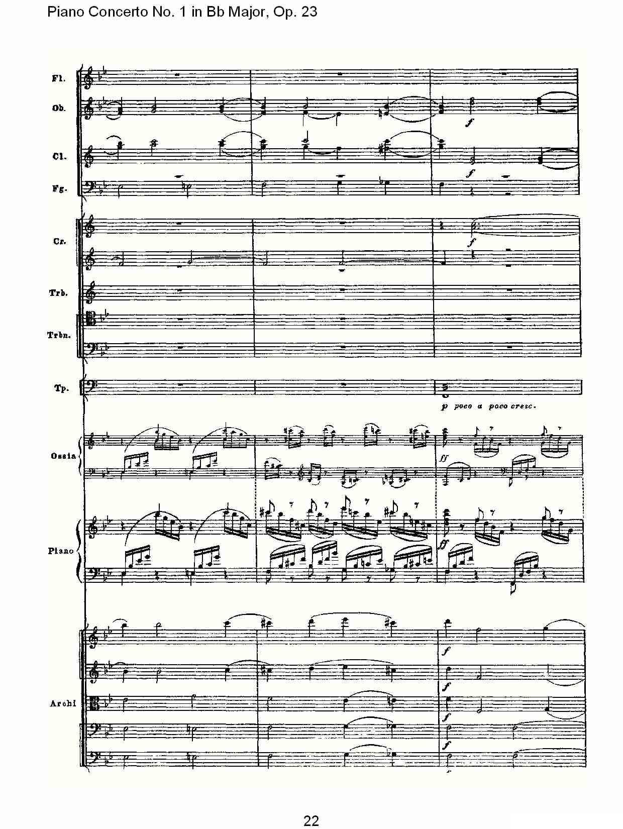 Bb大调第一钢琴协奏曲,Op.23第一乐章第二部（一）钢琴曲谱（图22）