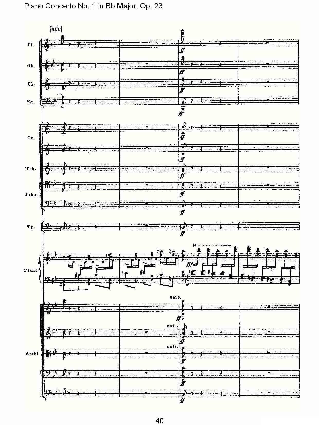 Bb大调第一钢琴协奏曲,Op.23第三乐章（二）钢琴曲谱（图10）
