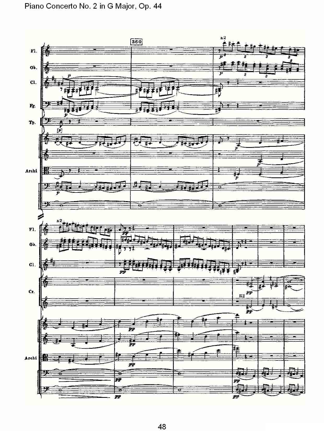 G大调第二钢琴协奏曲, Op.44第一乐章（二）钢琴曲谱（图18）