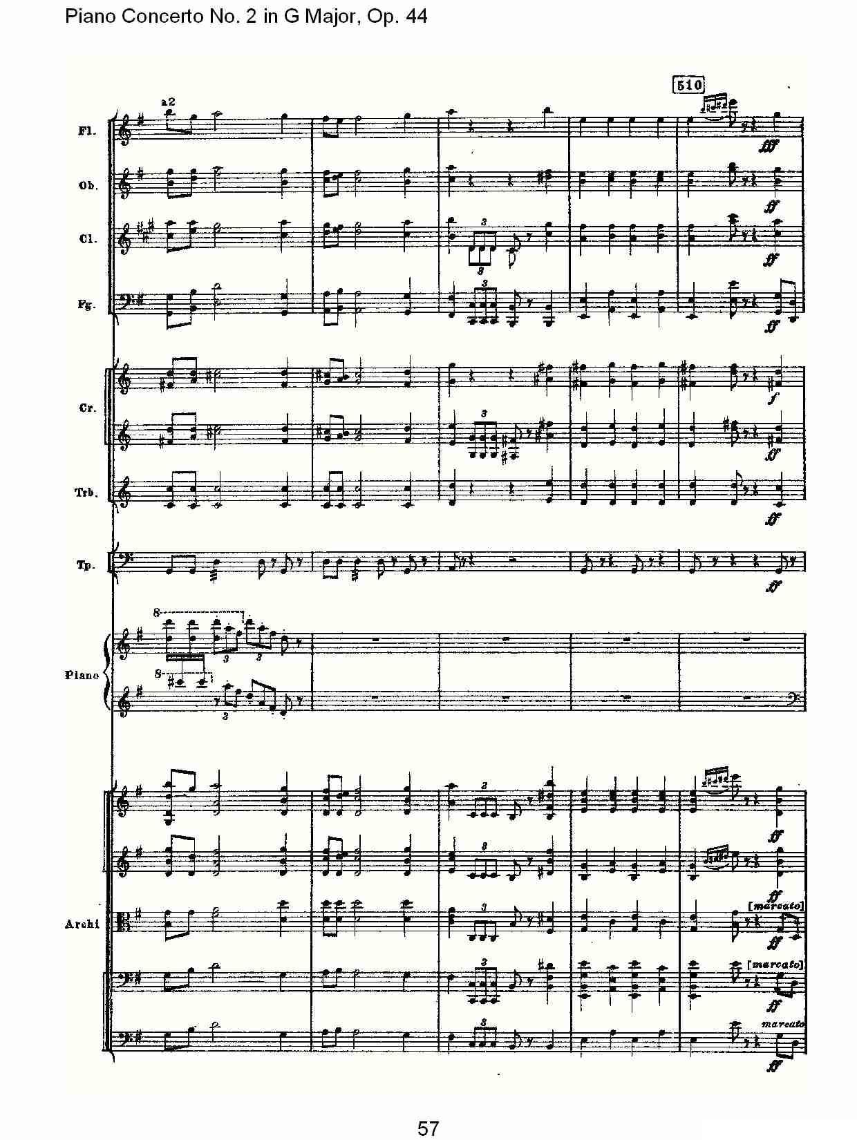 G大调第二钢琴协奏曲, Op.44第一乐章（二）钢琴曲谱（图27）