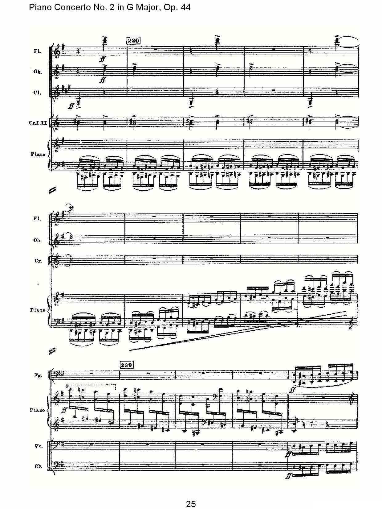 G大调第二钢琴协奏曲, Op.44第三乐章（一）钢琴曲谱（图25）