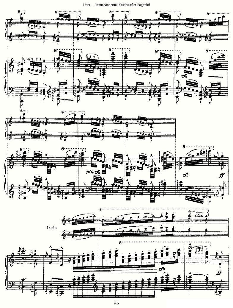 李斯特六首帕格尼尼练习曲之（五）钢琴曲谱（图5）