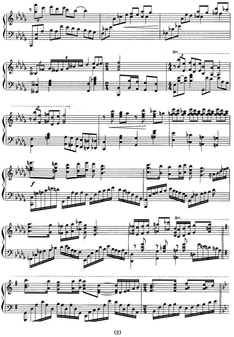 幻想曲（唐昌菲 张俊曲）钢琴曲谱（图2）