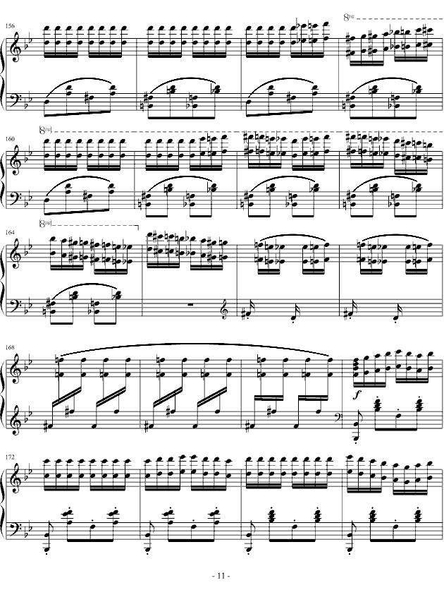 匈牙利狂想曲第6号钢琴曲谱（图11）