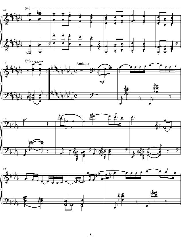 匈牙利狂想曲第6号钢琴曲谱（图5）