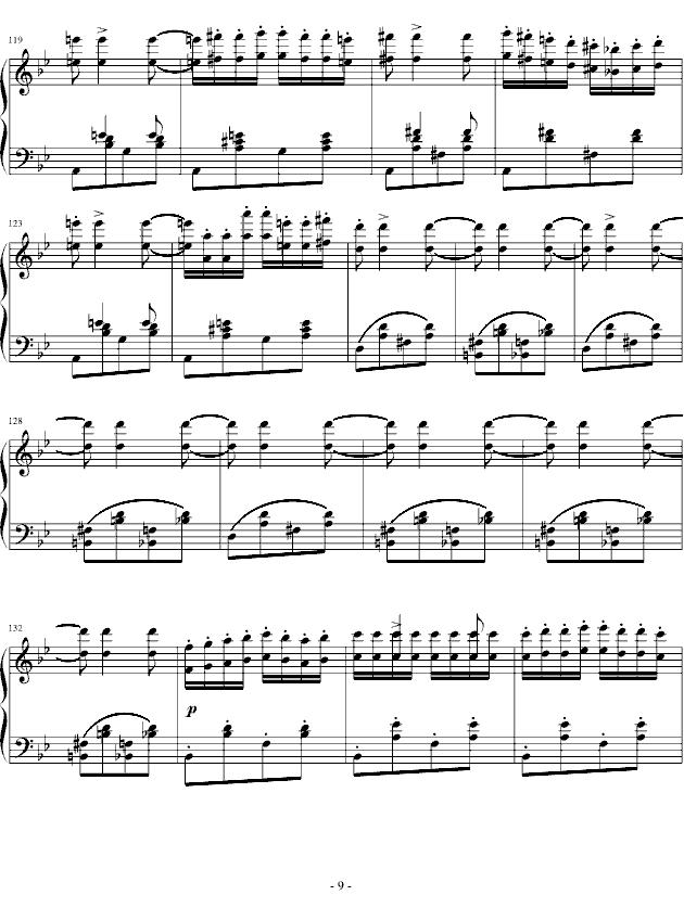 匈牙利狂想曲第6号钢琴曲谱（图9）