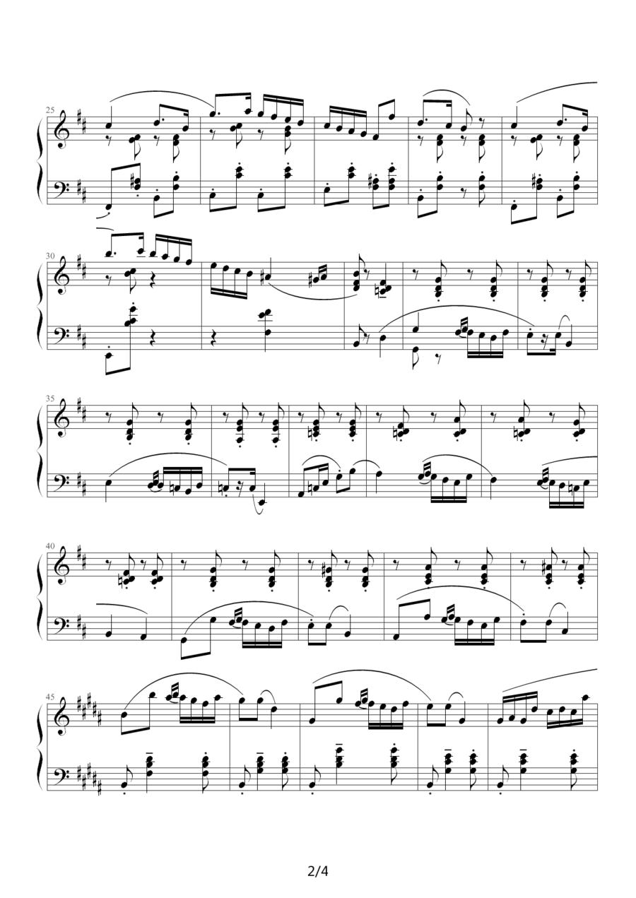 波希米亚舞曲（Danse Bohémienne）钢琴曲谱（图6）