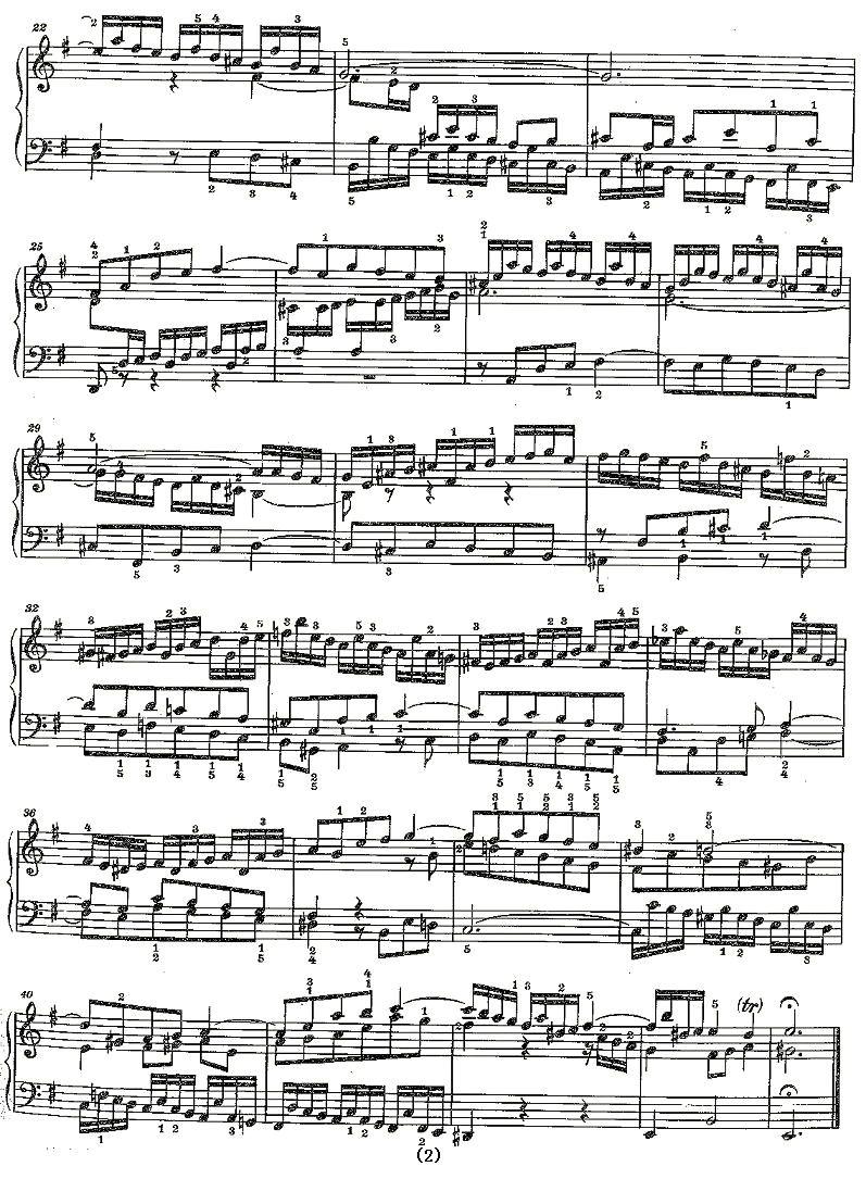 Sinfonia 7 BWV-793钢琴曲谱（图2）