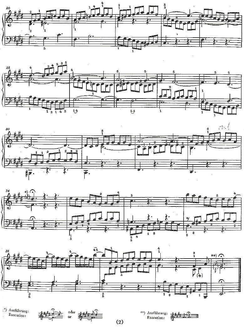 Sinfonia 6 BWV-792钢琴曲谱（图2）