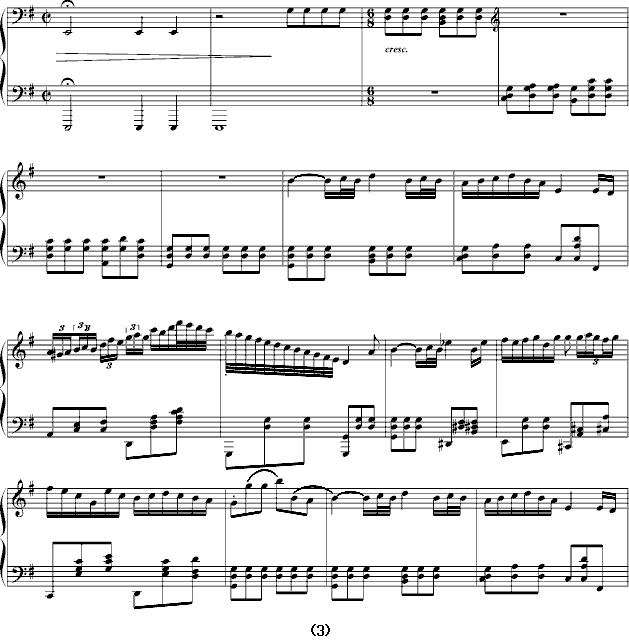G大调钢琴协奏曲钢琴曲谱（图3）