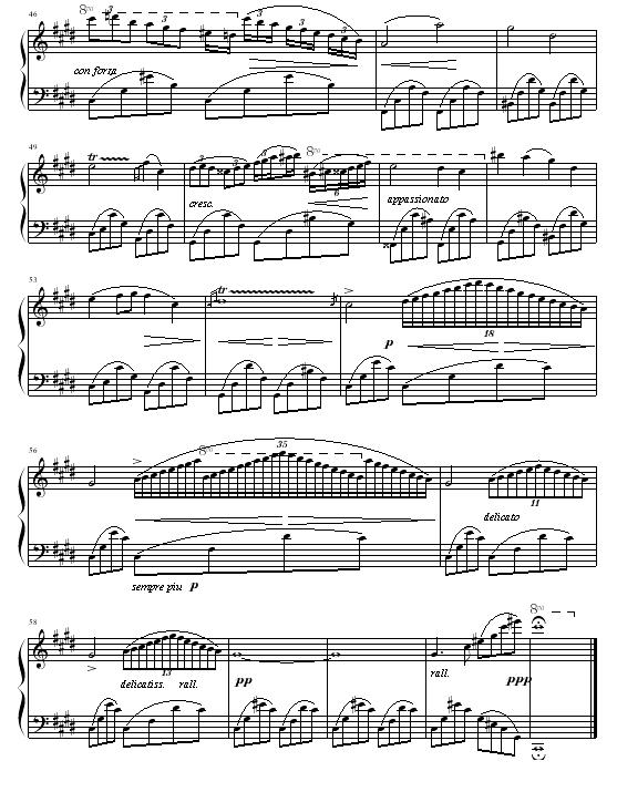 升c小调夜曲（版本二）钢琴曲谱（图3）