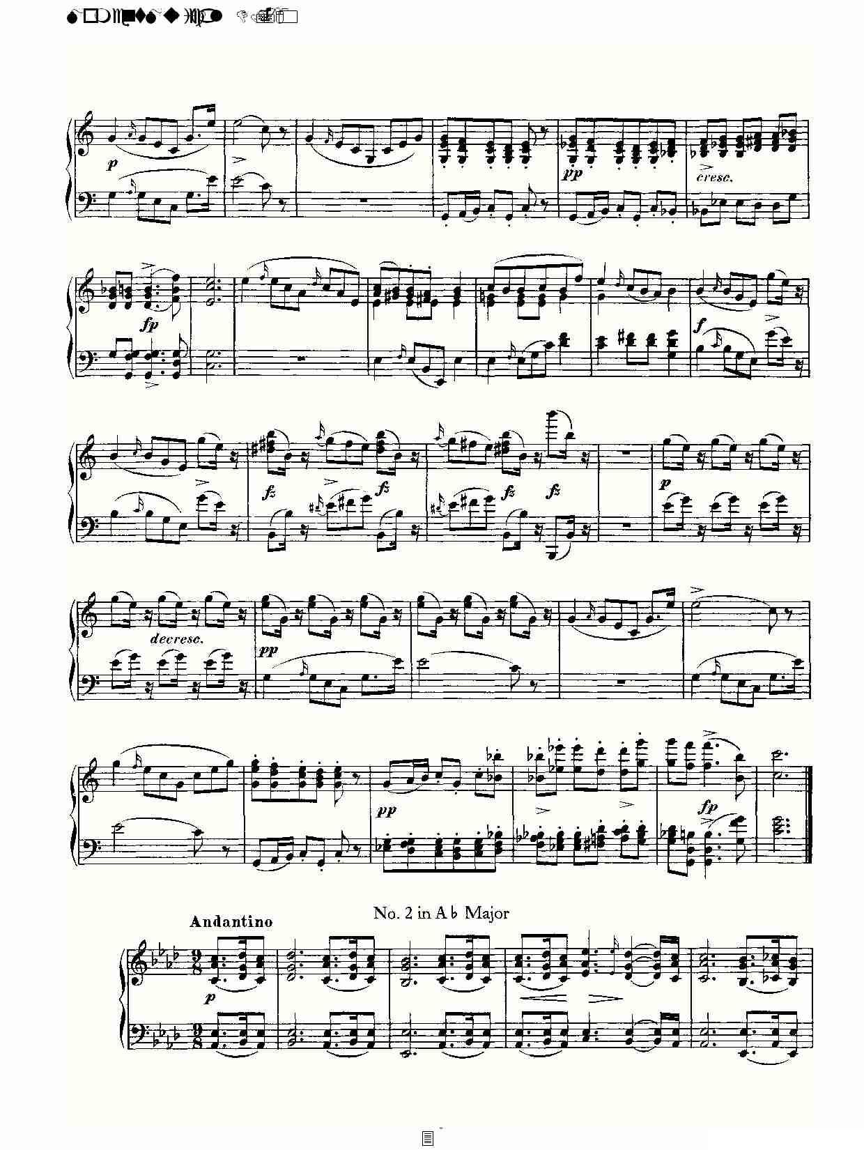 Moment Musicals D.780钢琴曲谱（图3）