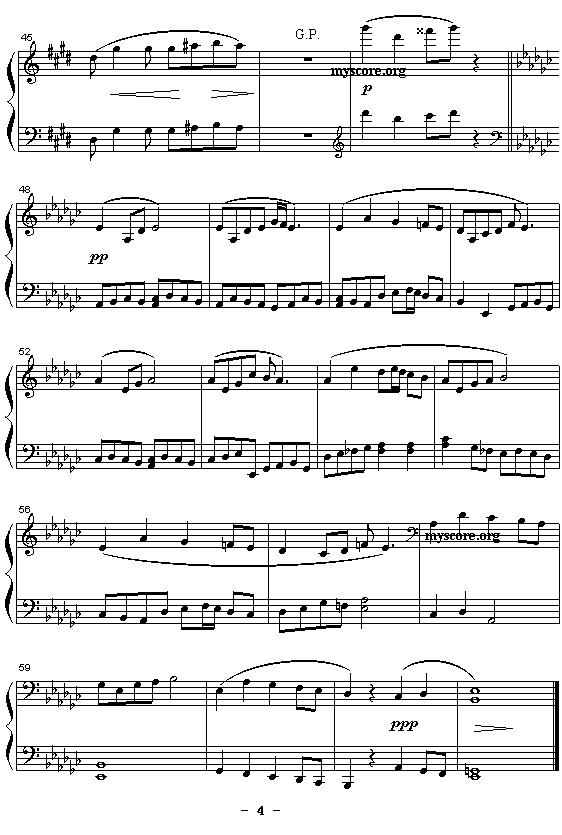 《神雕侠侣交响乐》改编钢琴曲：黯然销魂钢琴曲谱（图4）