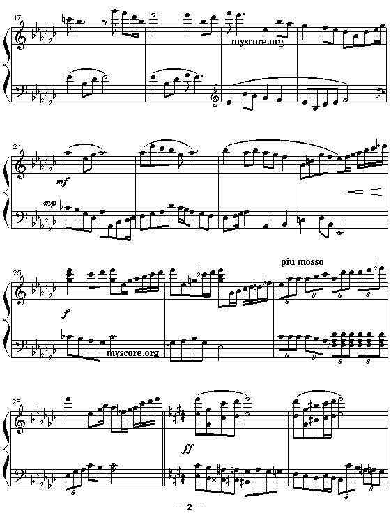 《神雕侠侣交响乐》改编钢琴曲：黯然销魂钢琴曲谱（图2）