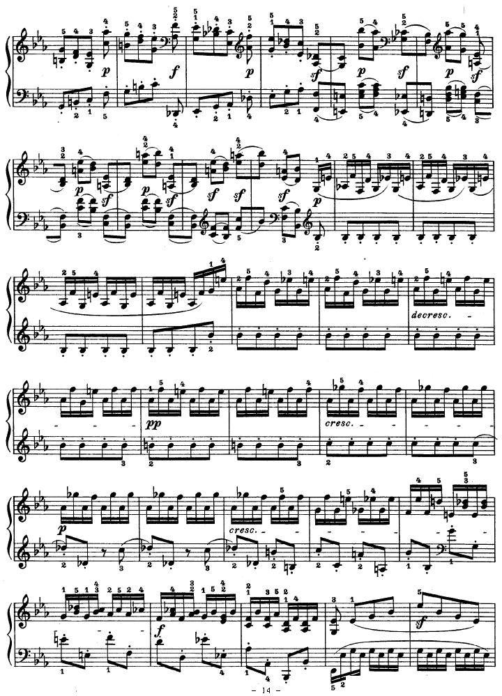 SONATE（第十三钢琴奏鸣曲-Op.27 No.1）钢琴曲谱（图14）