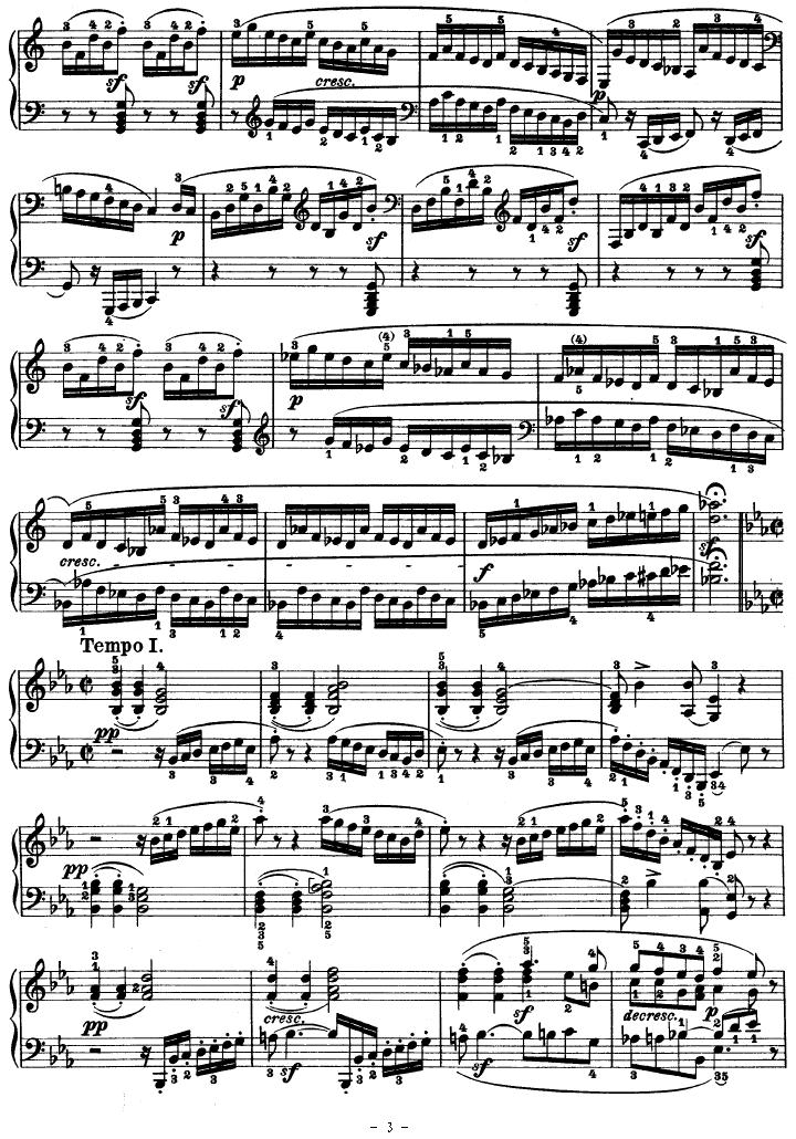 SONATE（第十三钢琴奏鸣曲-Op.27 No.1）钢琴曲谱（图3）