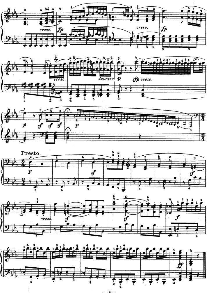 SONATE（第十三钢琴奏鸣曲-Op.27 No.1）钢琴曲谱（图16）
