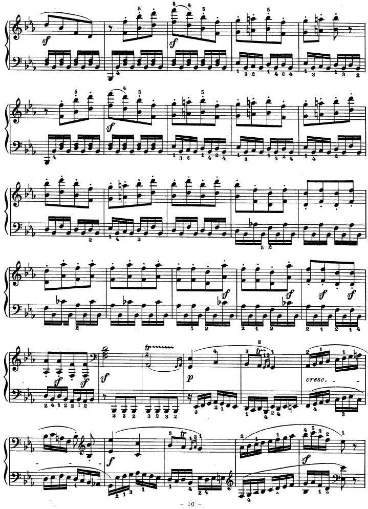 SONATE（第十三钢琴奏鸣曲-Op.27 No.1）钢琴曲谱（图10）