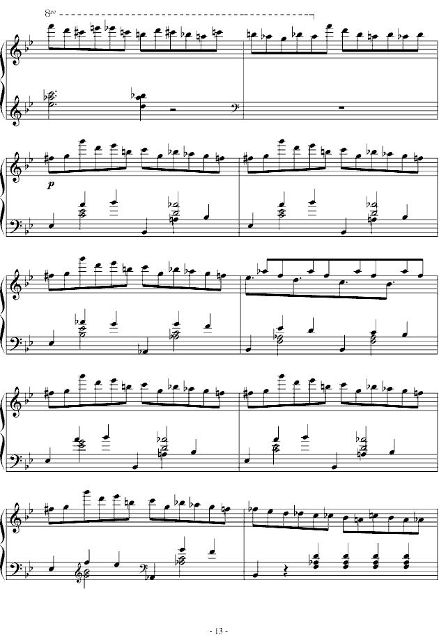 G minor Ballade（G小调叙事曲 [版本一]）钢琴曲谱（图13）